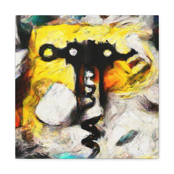 Corkscrew Expressionism Abstract - Canvas