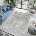 thumbnail image 6 of Pasargad Home Stella Collection Power-Loomed Light Grey Area Rug- 5' x 8', For Indoor Space and all Age of Group, 6 of 6
