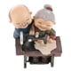 thumbnail image 2 of Vida cotidiana, figuras de pareja de ancianos, amor antiguo, resina, decoración del hogar, De coser, 2 of 6