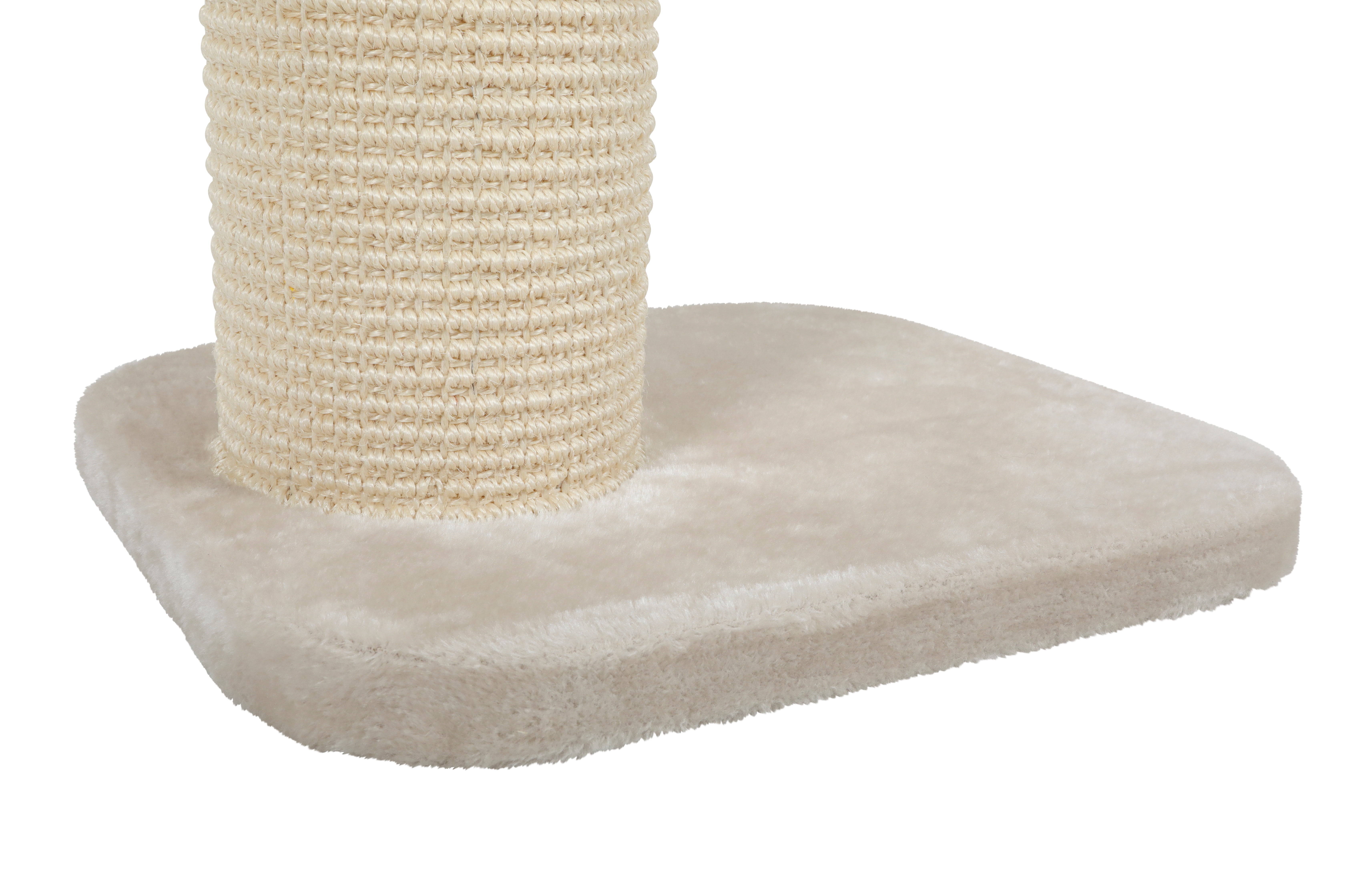 Two by Two Austin Cat Tree 2 - Beige Scratching Post Cat Furniture - 38.2 in. Tall