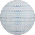 thumbnail image 2 of Addison Rugs Mayfield Washable Coastal Ribbons Blue Round Rug, 8' x 8', 2 of 5