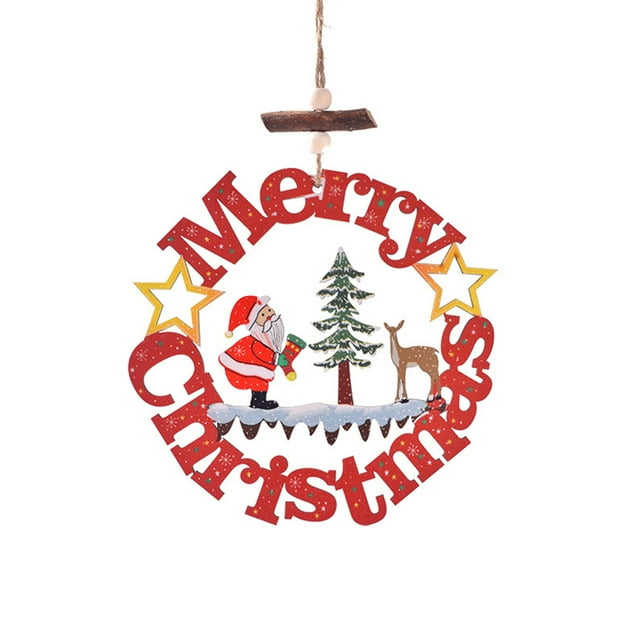 Bewildely Colgante de Navidad para colgar en la pared, decoración de Navidad, festival de vacaciones, decoración de ambientes de Año Nuevo, pieza Kits de decoración para fiestas Anciano Bewildely HA069348-01