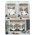 thumbnail image 4 of Nautical Anchor Tie Up Curtains for Windows 45 Inch Length Balloon Curtains Kitchen Adjustable Balloon Window Shade Vintage Abstract Brown Gray Wooden Grain Tie Up Bathroom Curtain Window 34"x45", 4 of 6