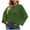 Olive Green, variant on IROINNID Pullover Sweater for Women Casual Cropped Knitting Long Sleeve Round Neck Pullover Solid Trendy Sweater,Hot Pink