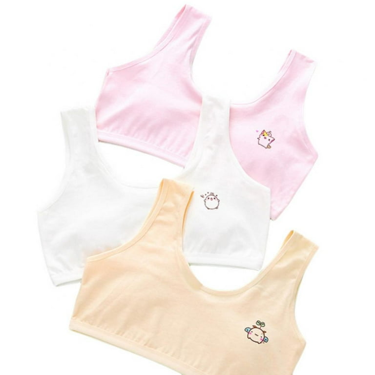 Cheap Bra for Girls cotton young girls training bra 7-12 years old children  bras Condole belt vest kids bra camisole for children Girl