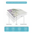 thumbnail image 4 of Quilts Queen Size Bedding Set, Spring Lavender Reversible Summer Quilt 3 Pieces, Garden Botanical Leaves Butterflies Lightweight Bedspreads Coverlets with 2 Pillow Shams for All Seasons, 4 of 5