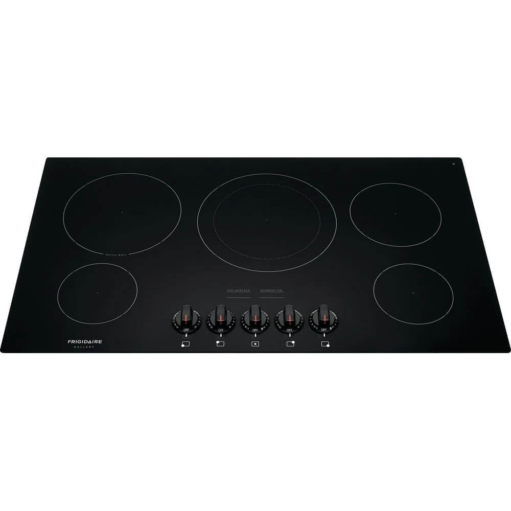 Frigidaire Gallery FGEC3648UB 36 inch Black 5 Burner Electric Cooktop