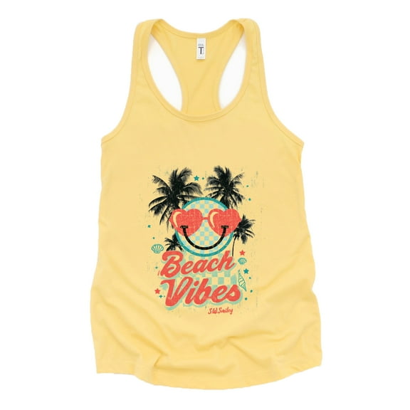 S.W.Smiley Beach Vibes - Women's Racerback Tank