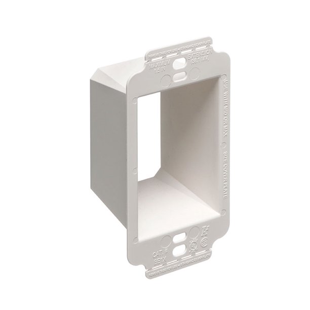 Arlington Single Gang Box Extender with Larger Flange Up to 11/2