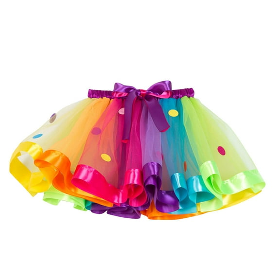 FUTUREORYY Rainbow Midiskirt Dress Tulle Skirt Toddler Kids Tulle Tutus 1 Set For Children Dancing And Parties
