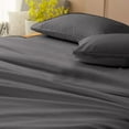 thumbnail image 3 of 4 Piece Luxurious Sheet Set ultra Soft 100% Egyptian Cotton, 800 Thread Count 12 Inch Deep Pocket - (Full - Size) Solid Dark Grey Colour, 3 of 4