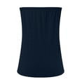thumbnail image 4 of SHenli Built In Bra Tank Tops for Women Rolled Loose Camisole Sleeveless Gauze Shirts Boho Floral Casual Basic Tee Dark Blue M, 4 of 6
