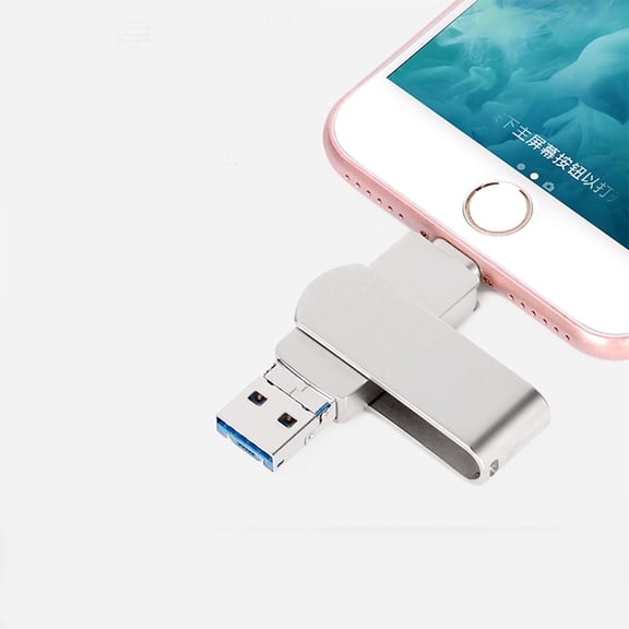 128GB MFi Certified Photo Stick for iPhone Flash Drive (14/13/12/11 Pro/Plus/Pro MAX, 13/12 Mini, XR, XS, XS MAX, X), Lightning iPad, MacBook/PC Photo Storage for iOS iPhone Memory Stick