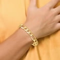 thumbnail image 2 of 14K Solid Yellow Gold 10mm Figaro Link Chain Bracelet, 2 of 4
