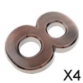 thumbnail image 1 of 6 Letreros de Número de Puerta Autoadhesivos de Plástico de Cobre, Dígitos Numéricos Adhesivos, Número 8 4 piezas, 1 of 8