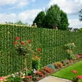 thumbnail image 6 of Hiziwimi 118x19 in Artifical Ivy Privacy Fence Screen,  Faux Ivy Vine Leaf Grass Wall, Artificial Hedges Greenery Backdrop Wall for Balcony Indoor Outdoor Garden Fence Decor, 6 of 7