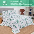 thumbnail image 2 of Floral Printed Sheet Set King Soft Microfiber Botanical Bed Sheets Extra Deep Pocket Pieces, 2 of 6