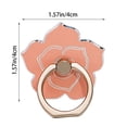 thumbnail image 3 of Universal Metal Finger Ring Phone Grip with 360- Rotation and Floral Design Kickstand Holder for Smartphones, 3 of 7