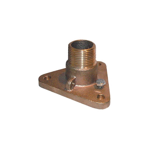 Groco IBV-F Bronze Flanged Adaptor for In-line Ball Valve to Through-Hull