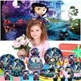 thumbnail image 2 of Coraline Cake Topper Cupcake Set Party Supplies Decoration Birthday Decor Kit, 2 of 4