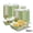 B, variant on Yangka Kitchen 60pcs Disposable Paper Fry Trays, Football Shaped Snack Containers for Party Food Serving, Versatile Holiday Gathering Essential