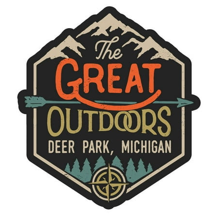 

Deer Park Michigan The Great Outdoors Design 4-Inch Fridge Magnet