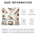 thumbnail image 5 of JRXY Throw Pillow Cover Watercolor Pattern Bird Birdhouse Nest Eggs and Greenery Hand Pillowcase Home Decorative Square Pillow Case Cushion Cover White, 5 of 5