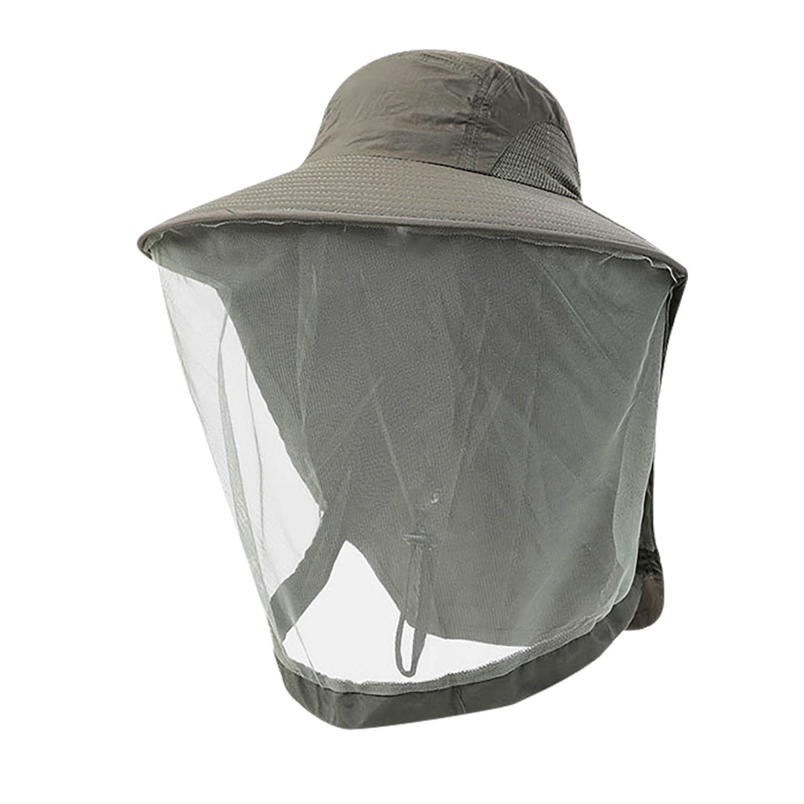 Cadorn 1 PCS Bee Veil Hat GL017 Army Green, Mosquito Proof Protective Head Net with Wide Brim for Outdoor Gardening Beekeeping Camping Activities