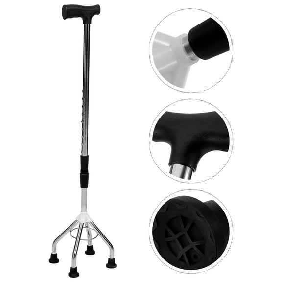 LULULION Walking Stick Elderly Walking Stick Aluminium Alloy 1Pack