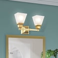 thumbnail image 6 of Livex Lighting Mission 2 Bath Light in Polished Brass, 6 of 12