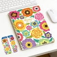 thumbnail image 5 of Tuvgenk Spiral Notebook A5 Multicolor Floral Notebook Durable Flower Planner Work and Exercise Schedule Book Travel Diary, 5 of 7