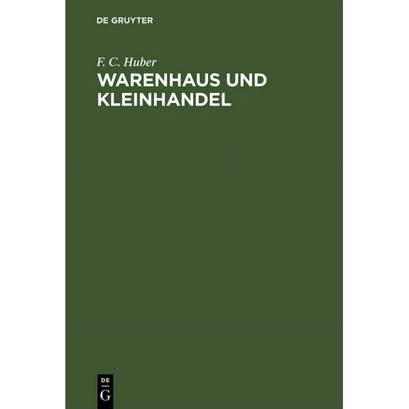 Warenhaus und Kleinhandel, (Hardcover)