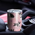 thumbnail image 4 of 30oz Boston Terrier Dogs and Flowers Tumblers Stainless Steel Tumbler with Lid and Straw,Vacuum Insulated Double Wall Travel Tumbler Cups Mug with Cleaning Brush for Coffee,Tea, 4 of 7