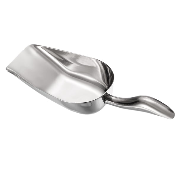 Pala de utilidad de acero inoxidable Uxcell 9.5x2.4" para cereales y azúcar, pala de hielo para cocina en casa