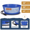 thumbnail image 3 of Farm Innovators Bol Chauffant Électrique pour Animaux 1,5 Gallon, Bleu (3 Pack), 3 of 9