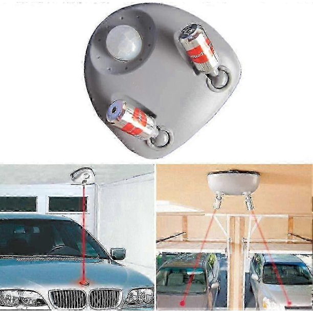 220v Dual Laser Parking System with Motion Sensor Auto Guide for Garage Use
