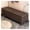 Brown_60CM/23.6 inches, variant on Lift-Top Storage Ottoman Bench Upholstered Padded Rectangular Footstool,Entryway Bench Foot Rest with Wheels,End of Bed Bench Storage Ottoman