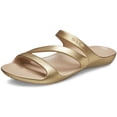 thumbnail image 1 of Sandalias Kadee II para Mujer Crocs Doradas Talla 4, 1 of 7