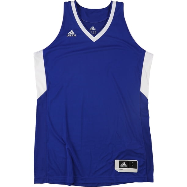 Adidas Womens 2-Tone Basketball Team Jersey, croyalwht, L