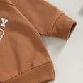 thumbnail image 5 of Okbabeha Toddler Infant Baby Boy Fall Clothes Color Block Long Sleeve Sweatshirt Top and Pants Sweatsuit Outfit Clothing Set, 5 of 7