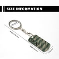 thumbnail image 3 of Uemuo Jungle Green Camo USA Flag Pattern Rectangular Metal Keychain - Durable, Stylish, and Personalized Key Ring for Men and Women,Engraved Keychain,Gift Slim Sturdy Keychain, 3 of 7