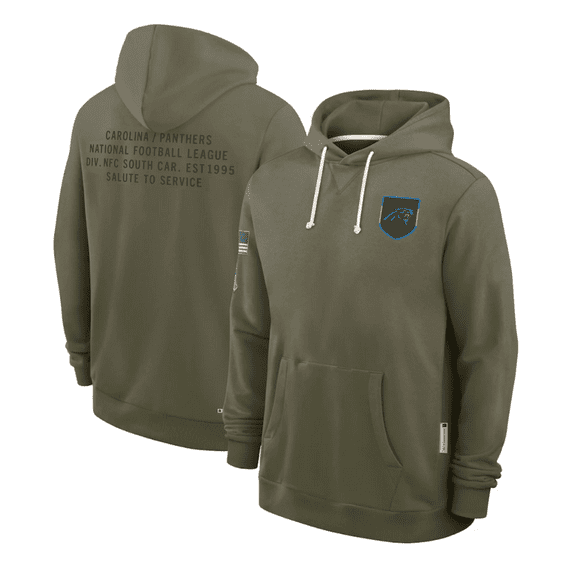 Carolina Men Olive 2025 Salute to Service Club Fleece Game Day Hoodie