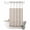 Light Brown, variant on No Hook Shower Curtain, Green Floral Shower Curtains for Bathroom with See Through Top Window, Spring Flowers Waterproof & Washable Bath Curtain Stand Up Stall 36"x72"