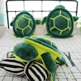 thumbnail image 5 of Stuffed Toy Cartoon Turtle Animal Sea ​​turtle Dropshipping Turtle Plush Child Green, 5 of 5