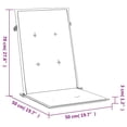 thumbnail image 5 of Cojines para silla Garden Highback VidaXL, poliéster verde, x2, 5 of 5