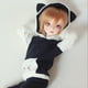 thumbnail image 2 of con capucha con de gato, pantalones superiores, calcetines, para 1/6 BJD SD MSD DOD Negro Hugo Traje de ropa de muñecas, 2 of 9