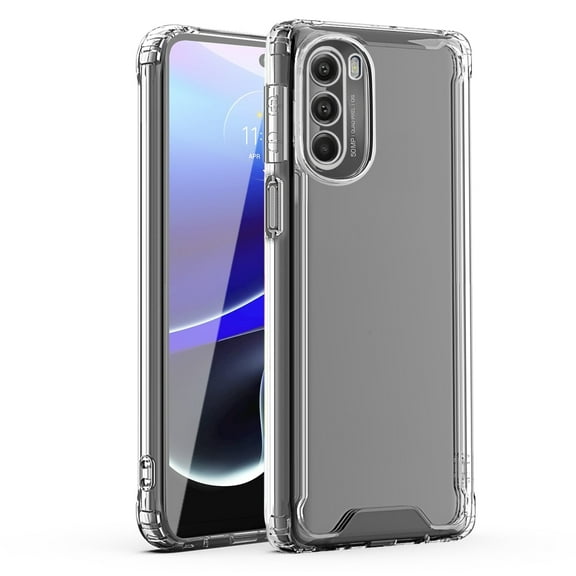 Reiko High Quality 2X Clean PC & TPU Bumper Case in Clear for Motorola Moto G Stylus 5G (2022)