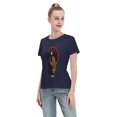 thumbnail image 4 of T-Shirt Basique à Manches Courtes pour Femmes Demon Slayer Tomioka Yiyong, 4 of 6