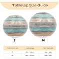 thumbnail image 2 of Round Fitted Tablecloth with Elastic Round Outdoor Tablecloth for 36" - 44" Round Tables Waterproof Round Table Cover for Indoor Dinner, Picnic, Camping, Yard (Vintage Woodgrain), 2 of 6