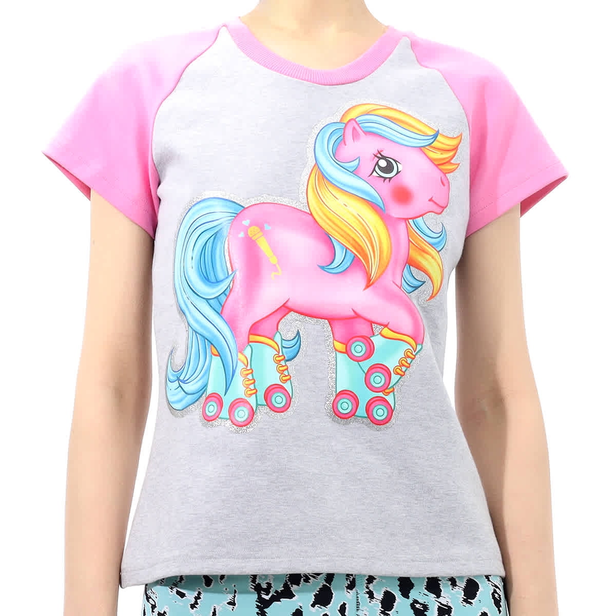 Hej hej bibliotek samle Moschino Ladies My Little Pony Print Cotton T-shirt, Brand Size 40 (US Size  6) - Walmart.com